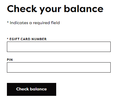 Embed Card Check Balance